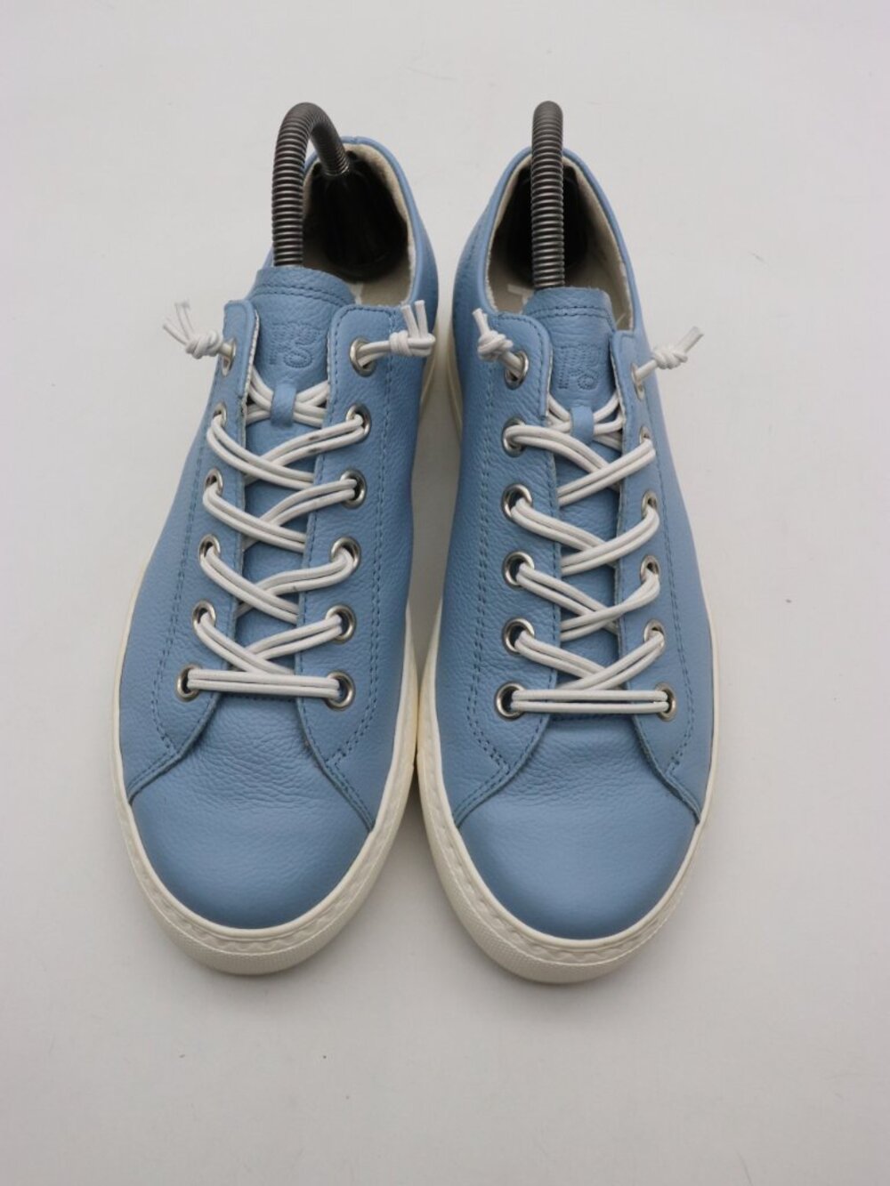 Paul Green Hadley Women’s Size UK 6.5 US 9 Platform Sneakers Sky Blue Leather - Picture 2 of 9